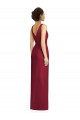 Affordable Draped V-Neck Cocktail Length Chiffon Bridesmaid Dress Canada