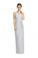 Affordable Draped V-Neck Cocktail Length Chiffon Bridesmaid Dress Canada