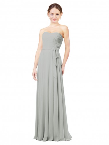 Affordable Delicately Draped Chiffon Bridesmaid Dress Canada