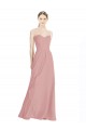 Affordable Daped A-Line Chiffon Bridesmaid Dress with Pleated Sweetheart Bodice Canada