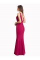 Affordable V-Neck Mermaid Chiffon Bridesmaid Dress / Prom Dress with V-Back and Belt Canada