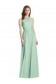 Affordable Cutout Open Back Shirred Halter Maxi Bridesmaid Dress Canada