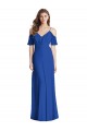 Affordable Ruffled Cold-Shoulder Chiffon Maxi Bridesmaid Dress Canada