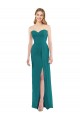 Affordable Sweetheart Neckline Lux Chiffon Bridesmaid Dress with Side Slit Canada