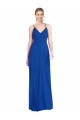 Affordable Criss Cross Back A-Line Chiffon Maxi Bridesmaid Dress Canada
