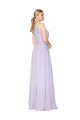 Affordable High Neck Halter Shirred Chiffon Bridesmaid Dress / Formal Prom Dress Canada