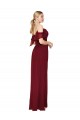 Affordable Cold Shoulder Long Mermaid Chiffon Bridesmaid Dress / Formal Prom Dress with Straps Canada