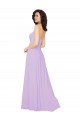 Affordable Draped Sweetheart Long Chiffon Bridesmaid Dress with Front Slit Canada