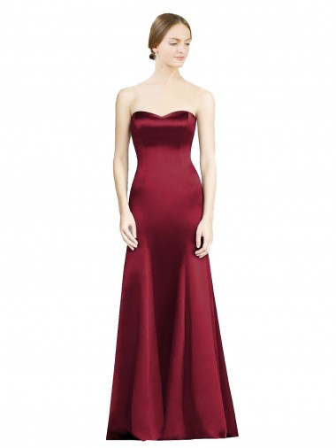 Affordable Sweetheart Neckline Bridemaid Dress with Hips Seamed Detail Canada