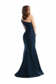 Affordable Bias-Cuff One Shoulder Formal Silky Satin Mermaid Bridesmaid Dress / Prom Dress with Side Slit Canada