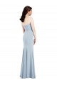 Affordable Strapless Notch Crepe Bridesmaid Dress / Prom Dress with Front Slit Canada