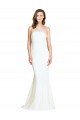 Affordable Soft Tulle Shoulder Overlay Mermaid One Shoulder Formal Crepe Bridesmaid Dress Canada