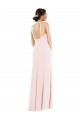 Affordable Criss Cross Halter Princess Line Trumpet Formal Crepe Bridesmaid Dress / Prom Dress Canada