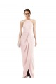 Affordable Halter Draped Tulip Skirt Maxi Bridesmaid Dress / Prom Dress Canada