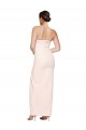 Affordable Cowl Neck Strapless Formal Stretch Satin Bridesmaid Dress / Prom Dress with High Split Canada